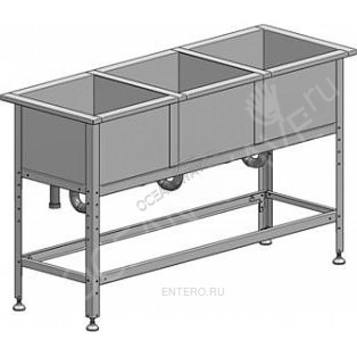 Ванна моечная Марихолодмаш М-3-0,3-0,53/1,49 - купить в интернет-магазине OCEAN-WAVE.ru