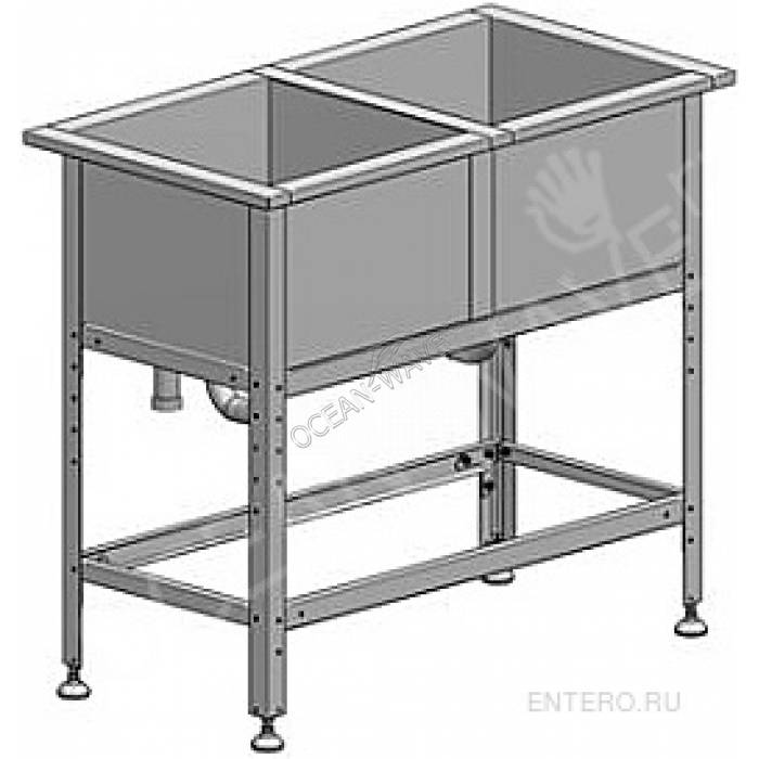 Ванна моечная Марихолодмаш М-2-0,4-0,63/1,21 - купить в интернет-магазине OCEAN-WAVE.ru